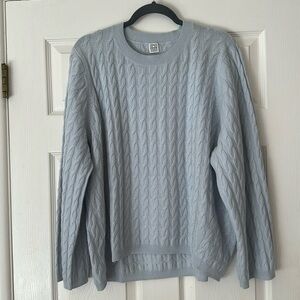 Toteme Cashmere Cable Knit Sweater in Banker Blue - SZ XS